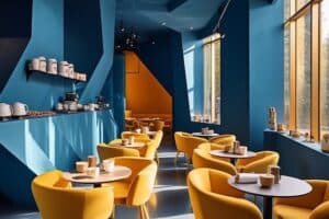 Restaurante Paredes Sillas Amarillas