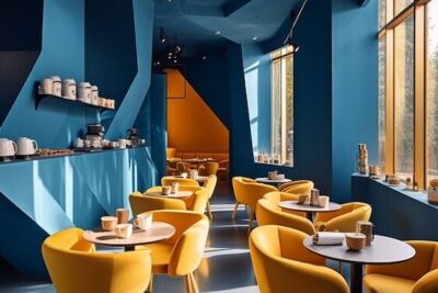 restaurante paredes sillas amarillas